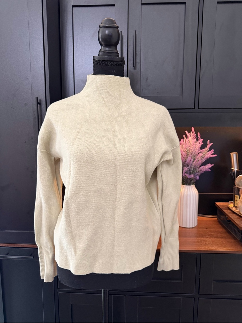 Tahari Mock Neck Sweater